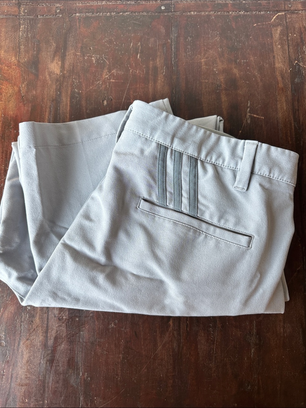 adidas Men’s Light Gray Athletic trousers / pants golf